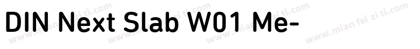 DIN Next Slab W01 Me字体转换